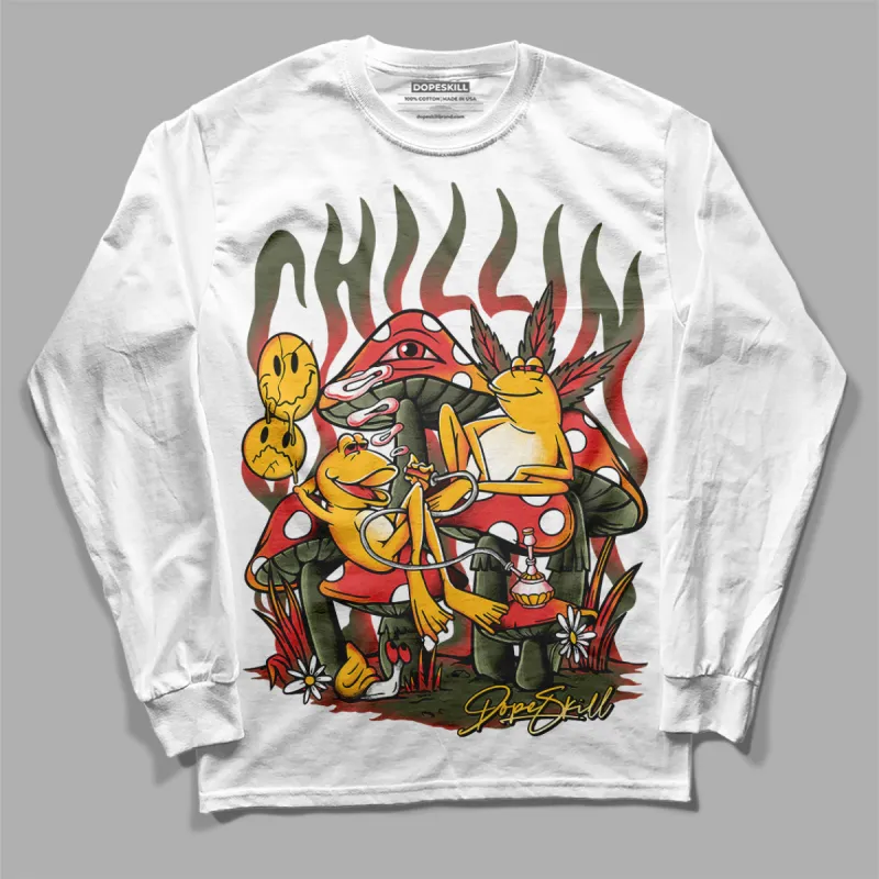 Dunk Mystic Red Cargo Khaki DopeSkill Long Sleeve T-Shirt Chillin Graphic sold by DopeSkill