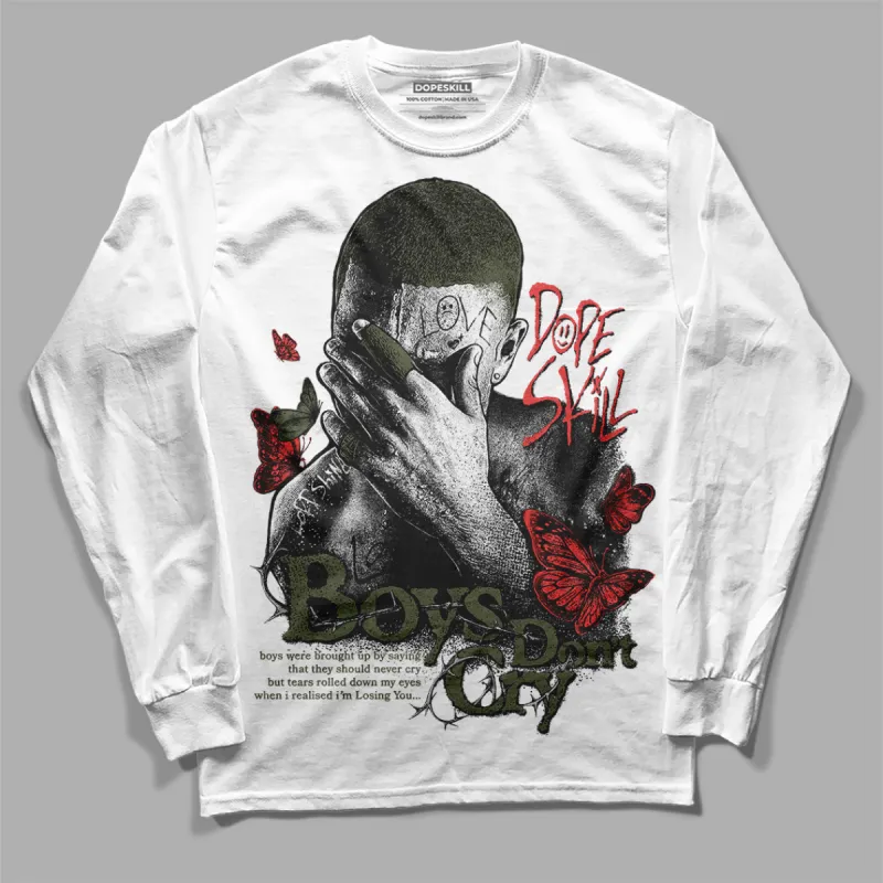 Dunk Mystic Red Cargo Khaki DopeSkill Long Sleeve T-Shirt Boys Don't Cry Graphic sold by DopeSkill
