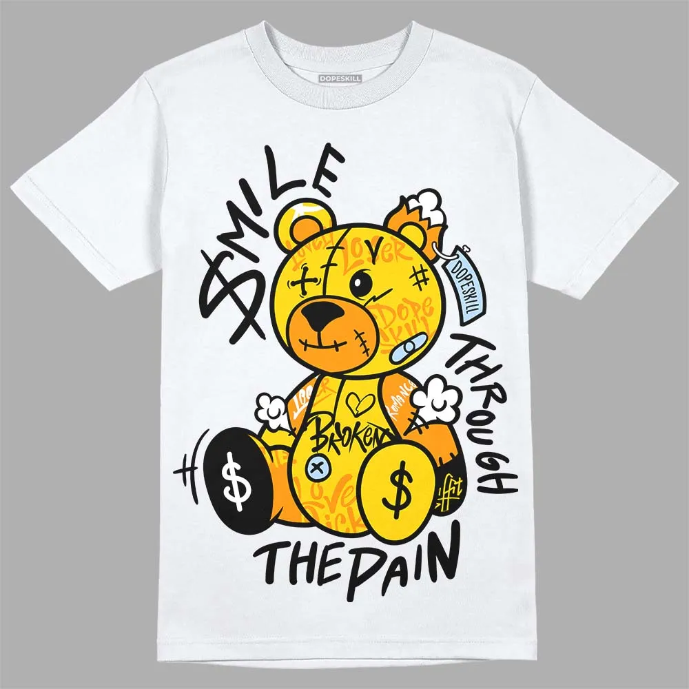 Yellow Ochre 6s DopeSkill T-Shirt Smile Through The Pain Graphic sold by DopeSkill product image thumbnail 2