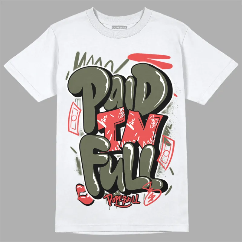 Dunk Mystic Red Cargo Khaki DopeSkill T-Shirt New Paid In Full Graphic sold by DopeSkill