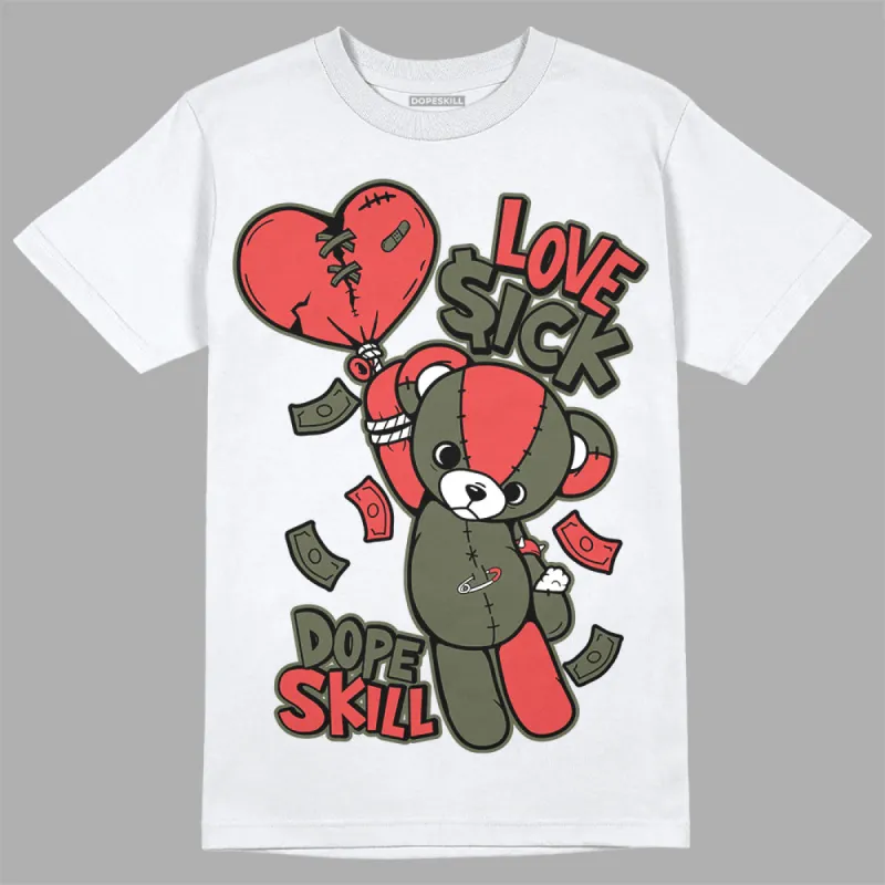 Dunk Mystic Red Cargo Khaki DopeSkill T-Shirt Love Sick Graphic sold by DopeSkill