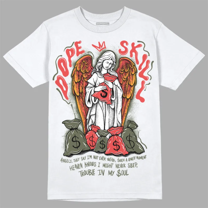 Dunk Mystic Red Cargo Khaki DopeSkill T-Shirt Angels Graphic sold by DopeSkill