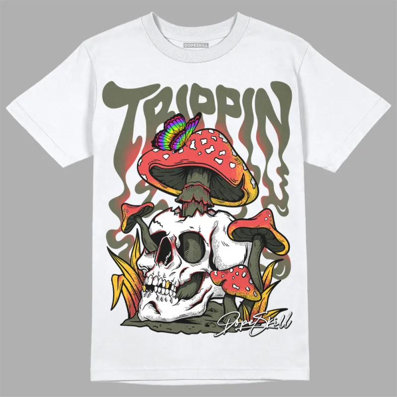 Dunk Mystic Red Cargo Khaki DopeSkill T-Shirt Trippin Graphic sold by DopeSkill