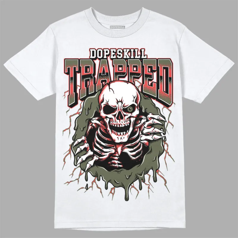 Dunk Mystic Red Cargo Khaki DopeSkill T-Shirt Trapped Halloween Graphic sold by DopeSkill