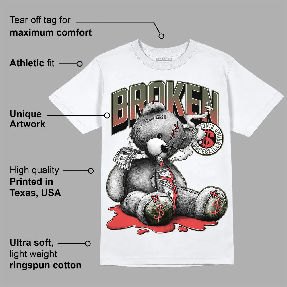Dunk Mystic Red Cargo Khaki DopeSkill T-Shirt Sick Bear Graphic sold by DopeSkill product image thumbnail 3