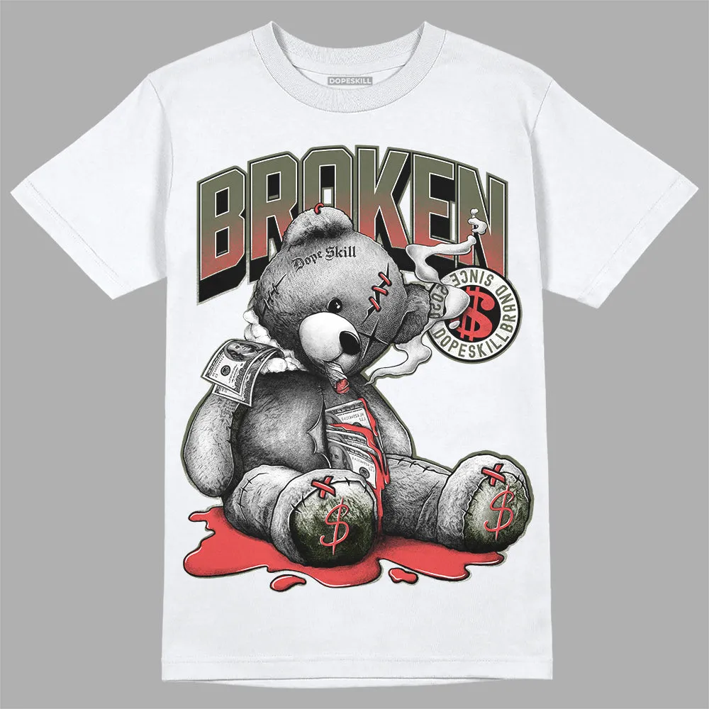 Dunk Mystic Red Cargo Khaki DopeSkill T-Shirt Sick Bear Graphic sold by DopeSkill