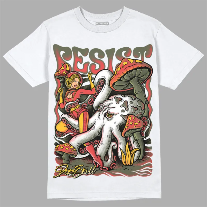 Dunk Mystic Red Cargo Khaki DopeSkill T-Shirt Resist Graphic sold by DopeSkill