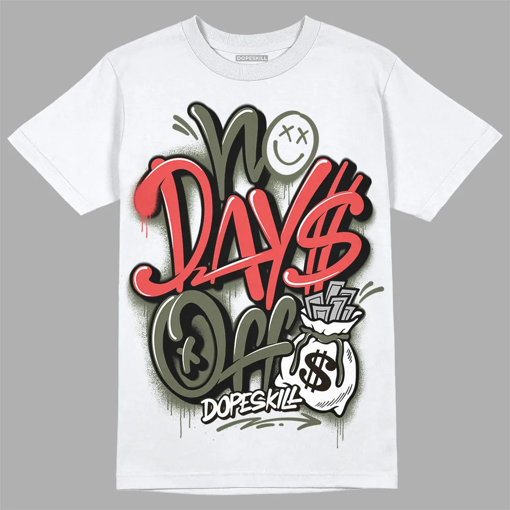 Dunk Mystic Red Cargo Khaki DopeSkill T-Shirt No Days Off Graphic sold by DopeSkill