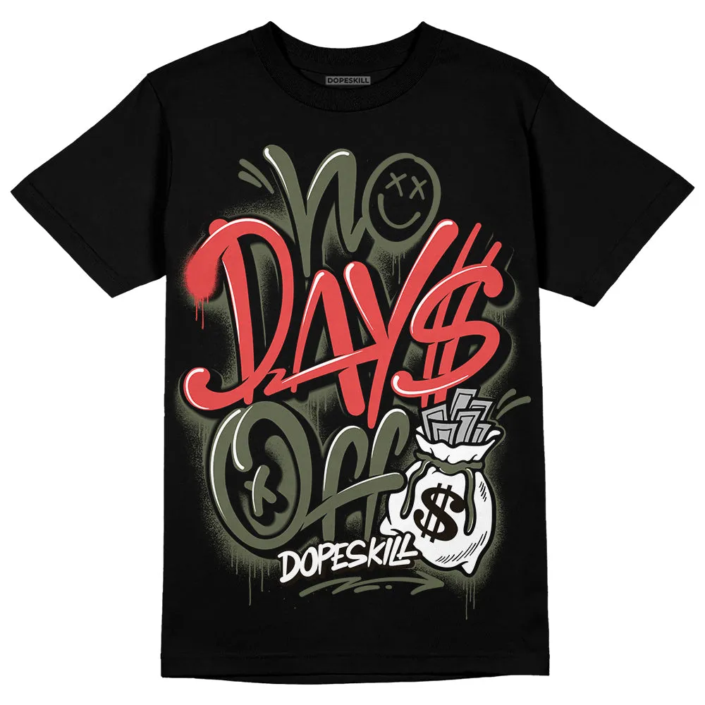 Dunk Mystic Red Cargo Khaki DopeSkill T-Shirt No Days Off Graphic sold by DopeSkill product image thumbnail 2