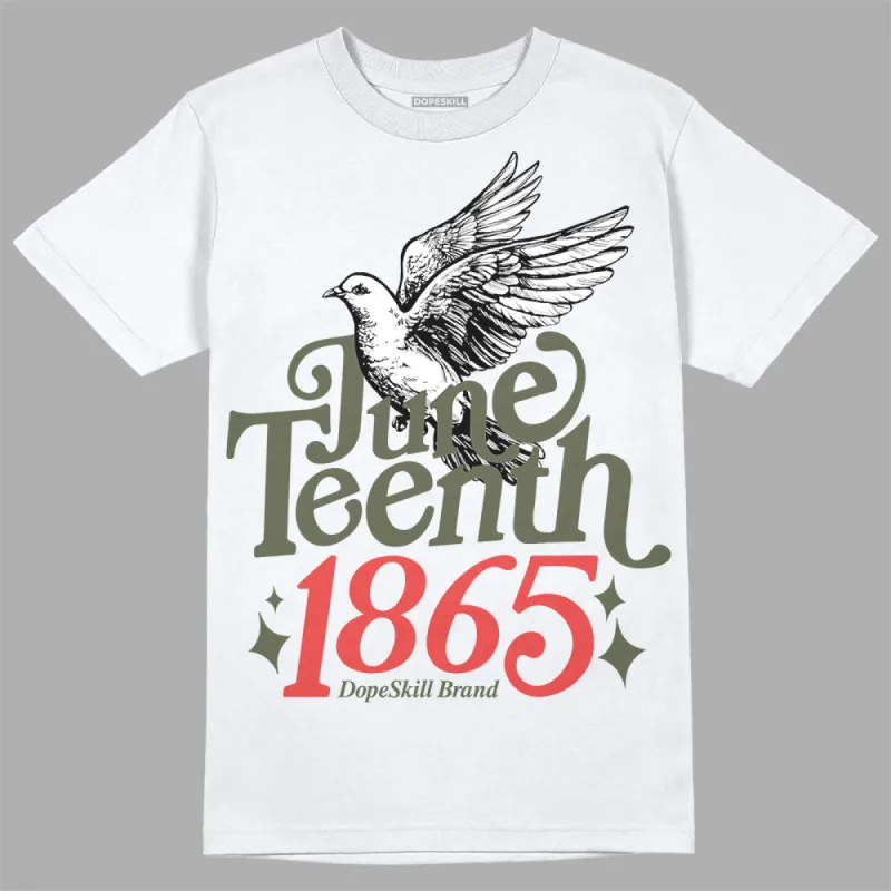 Dunk Mystic Red Cargo Khaki DopeSkill T-Shirt Juneteenth 1865 Graphic sold by DopeSkill