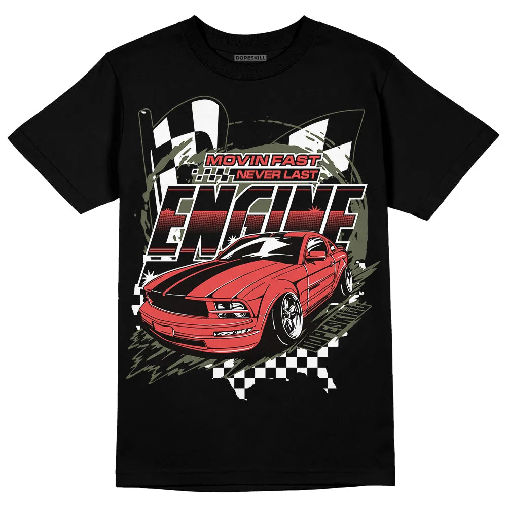Dunk Mystic Red Cargo Khaki DopeSkill T-Shirt ENGINE Tshirt Graphic sold by DopeSkill product image thumbnail 2