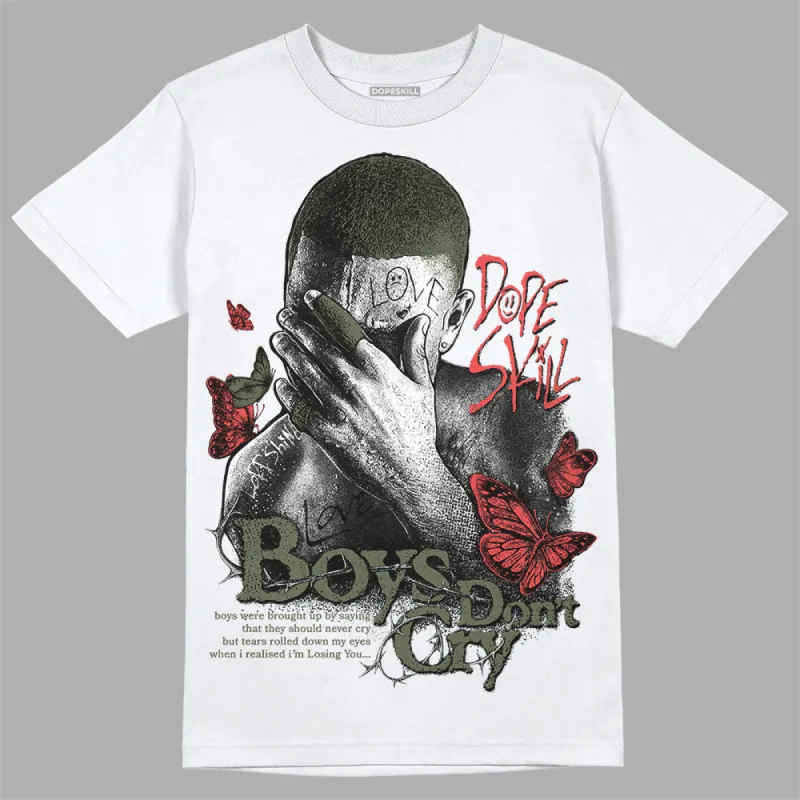 Dunk Mystic Red Cargo Khaki DopeSkill T-Shirt Boys Don't Cry Graphic sold by DopeSkill