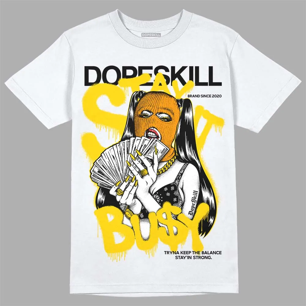 Yellow Ochre 6s DopeSkill T-Shirt Stay It Busy Graphic sold by DopeSkill product image thumbnail 2