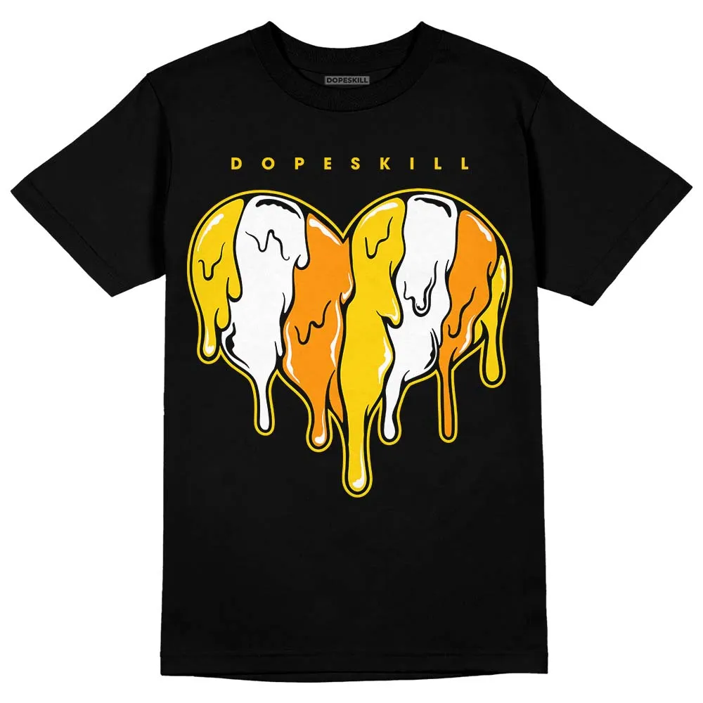 Yellow Ochre 6s DopeSkill T-Shirt Slime Drip Heart Graphic sold by DopeSkill