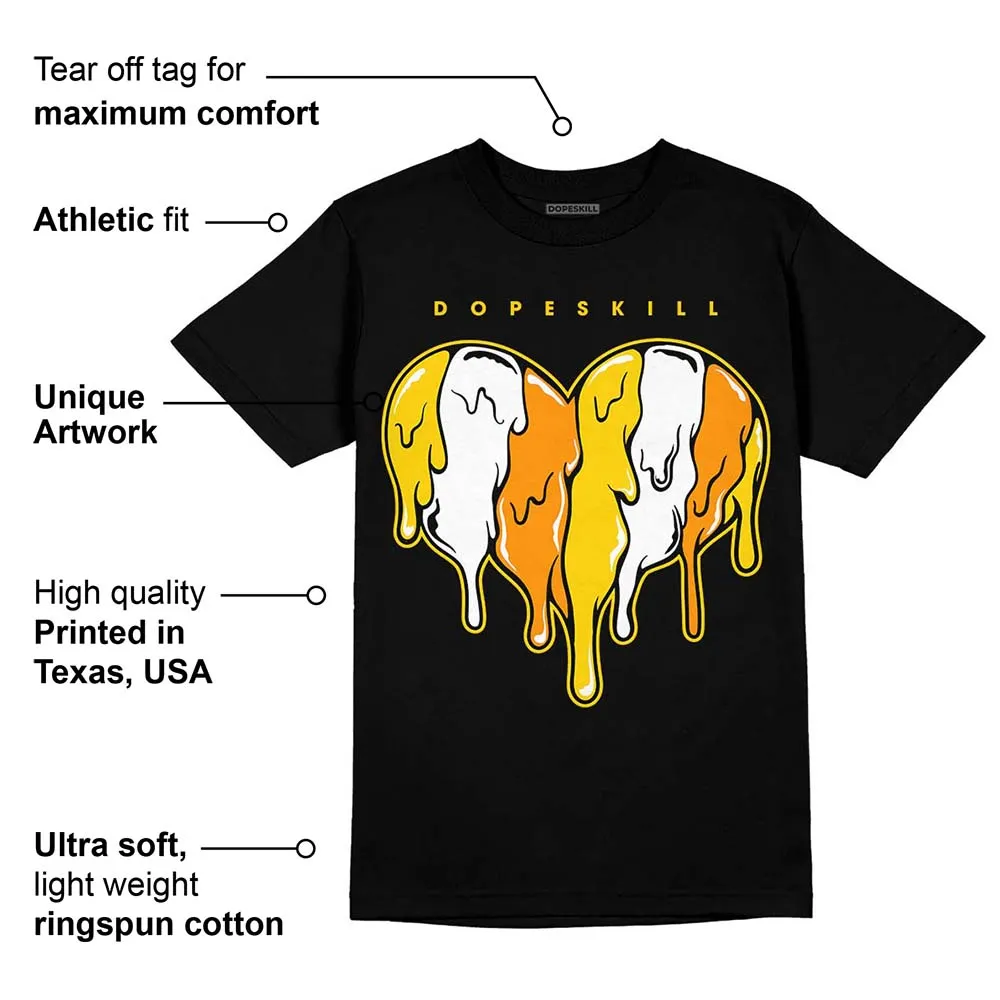 Yellow Ochre 6s DopeSkill T-Shirt Slime Drip Heart Graphic sold by DopeSkill product image thumbnail 3