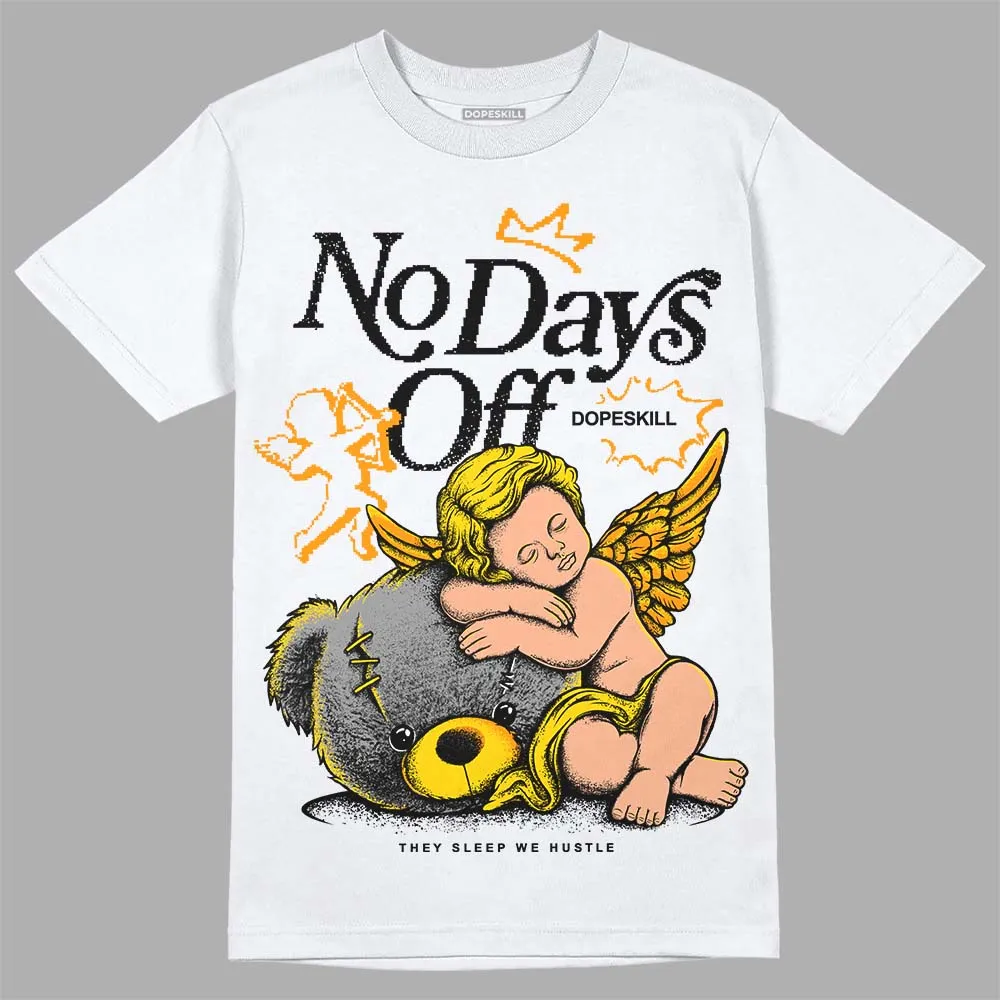 Yellow Ochre 6s DopeSkill T-Shirt New No Days Off Graphic sold by DopeSkill product image thumbnail 2