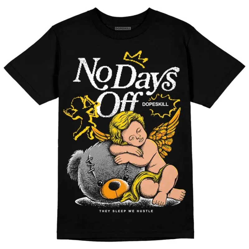 Yellow Ochre 6s DopeSkill T-Shirt New No Days Off Graphic sold by DopeSkill