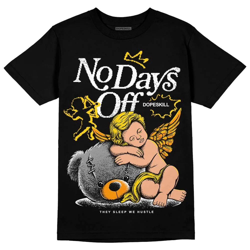 Yellow Ochre 6s DopeSkill T-Shirt New No Days Off Graphic sold by DopeSkill