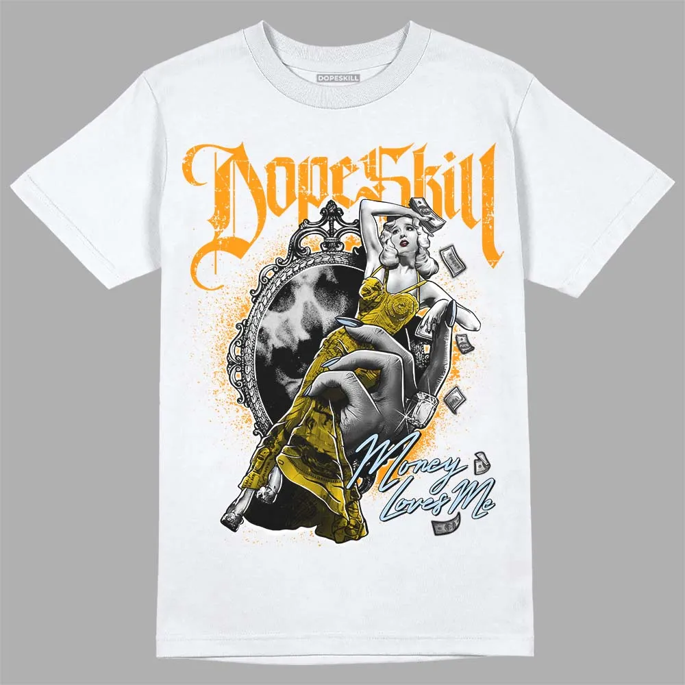 Yellow Ochre 6s DopeSkill T-Shirt Money Loves Me Graphic sold by DopeSkill product image thumbnail 2