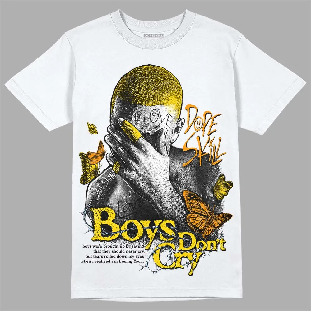 Yellow Ochre 6s DopeSkill T-Shirt Boys Don't Cry Graphic sold by DopeSkill product image thumbnail 2