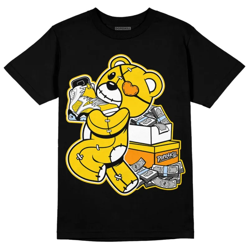 Yellow Ochre 6s DopeSkill T-Shirt Bear Steals Sneaker Graphic sold by DopeSkill
