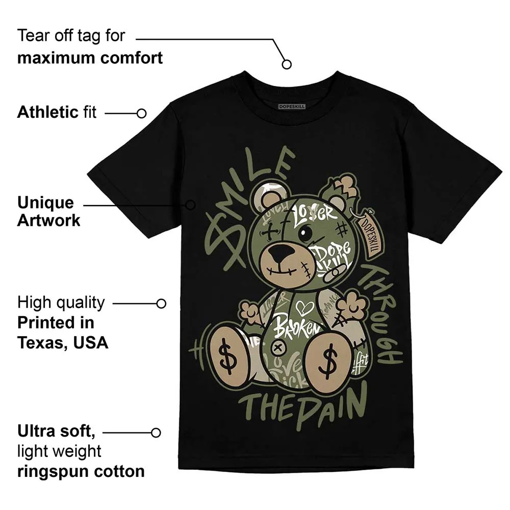 Max 90 Neutral Olive DopeSkill T-Shirt Smile Through The Pain Graphic sold by DopeSkill product image thumbnail 3