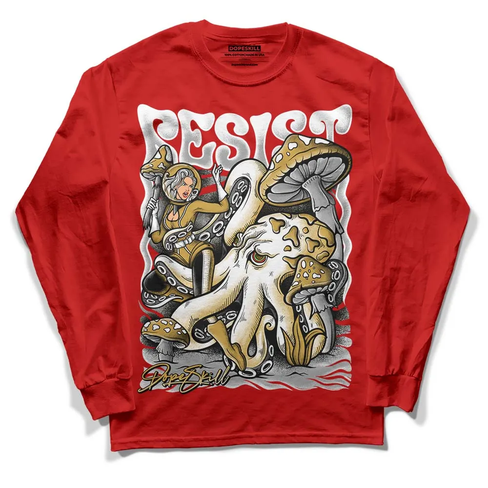 Red Collection DopeSkill Red Long Sleeve T-Shirt Resist Graphic sold by DopeSkill