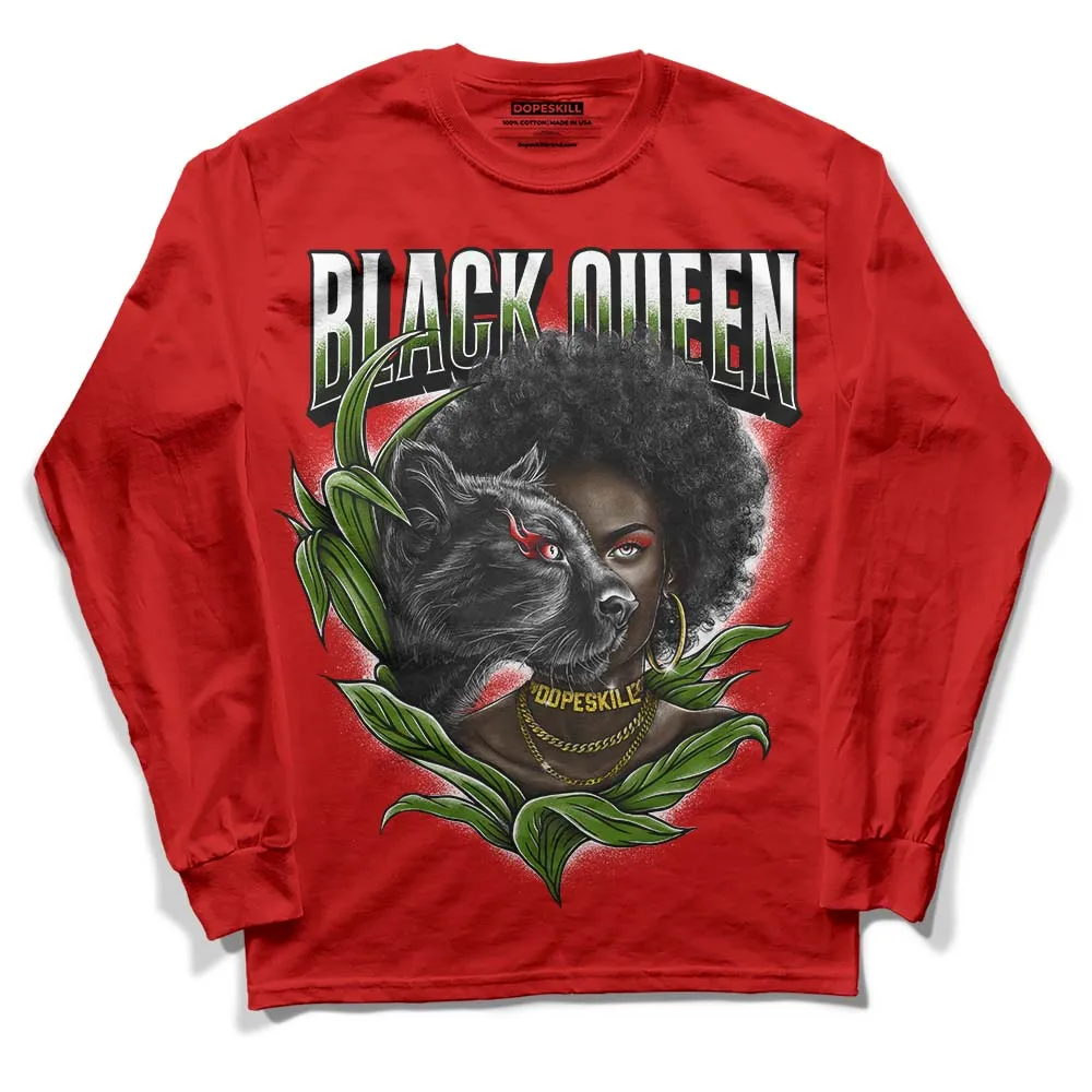 Red Collection DopeSkill Red Long Sleeve T-Shirt New Black Queen Graphic sold by DopeSkill