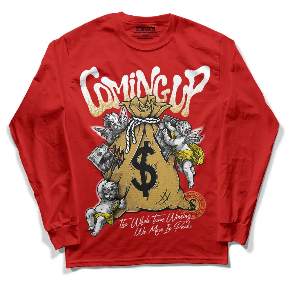 Red Collection DopeSkill Red Long Sleeve T-Shirt Money Bag Coming Up Graphic sold by DopeSkill