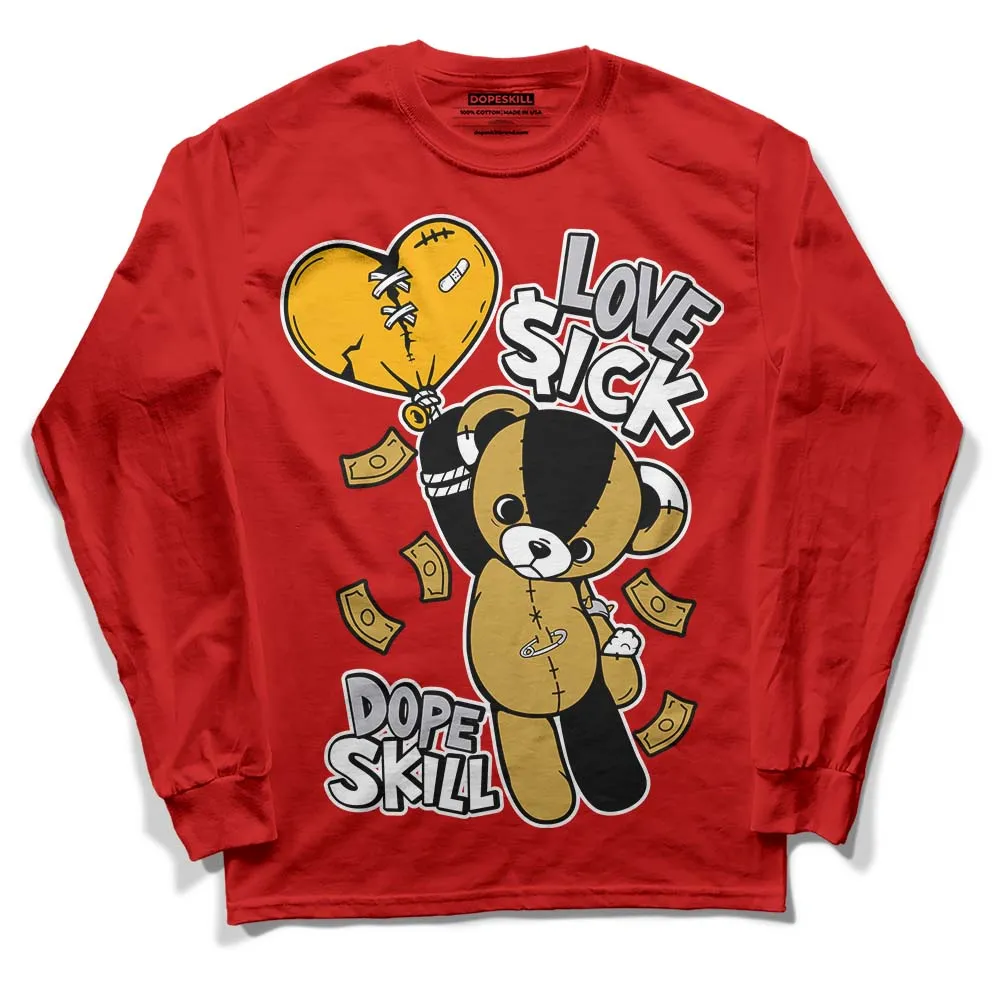 Red Collection DopeSkill Red Long Sleeve T-Shirt Love Sick Graphic sold by DopeSkill