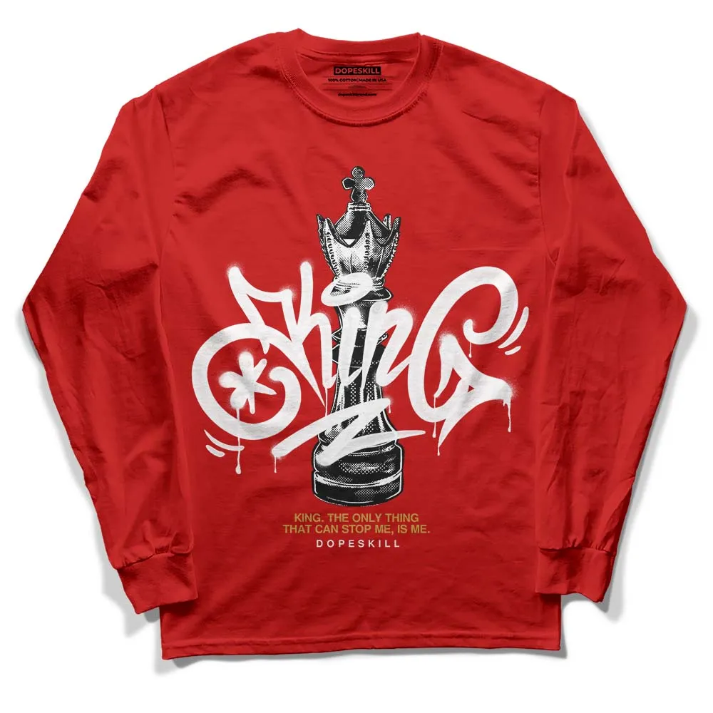 Red Collection DopeSkill Red Long Sleeve T-Shirt King Chess Graphic sold by DopeSkill