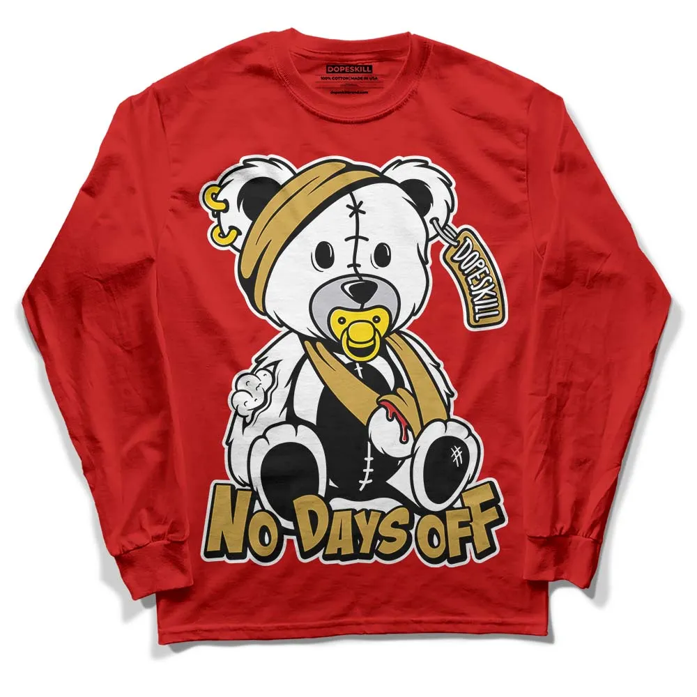 Red Collection DopeSkill Red Long Sleeve T-Shirt Hurt Bear Graphic sold by DopeSkill