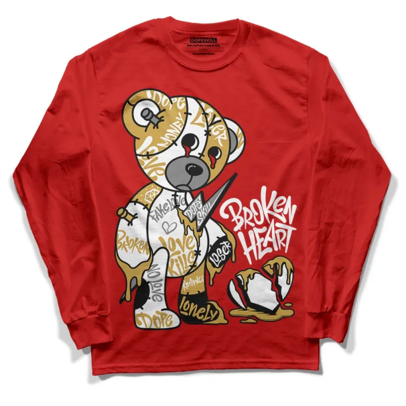 Red Collection DopeSkill Red Long Sleeve T-Shirt Broken Heart Graphic sold by DopeSkill