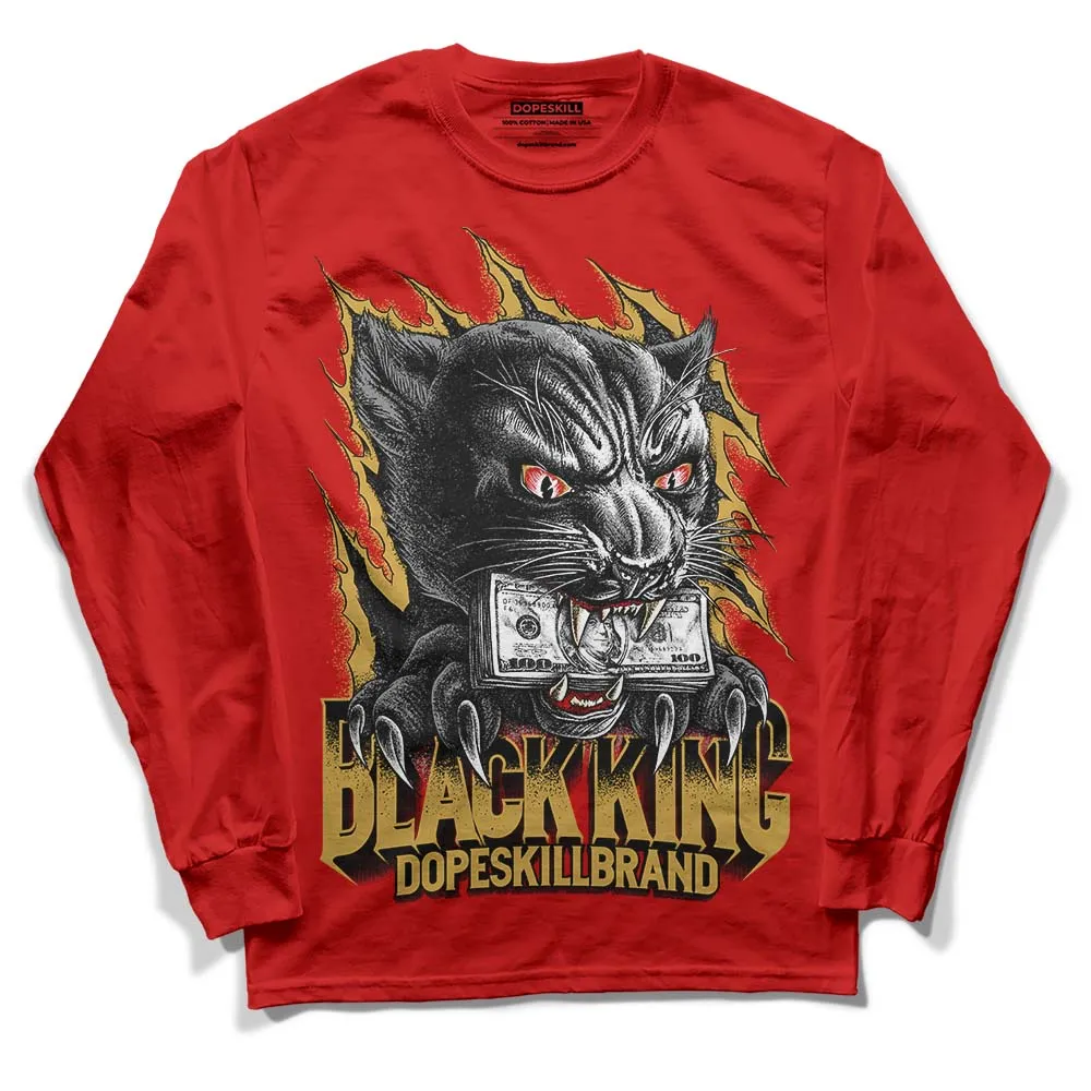 Red Collection DopeSkill Red Long Sleeve T-Shirt Black King Graphic sold by DopeSkill