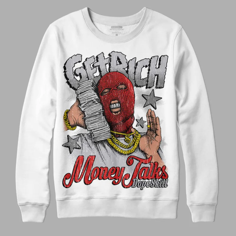 Wolf Grey 13s DopeSkill Sweatshirt Get Rich Graphic sold by DopeSkill