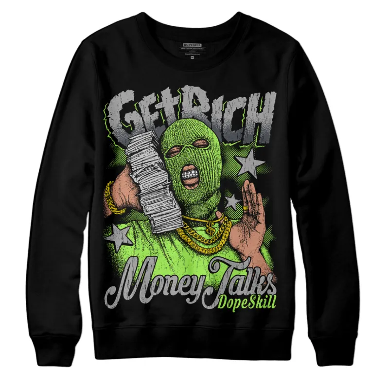 Green Bean 5s DopeSkill Sweatshirt Get Rich Graphic sold by DopeSkill