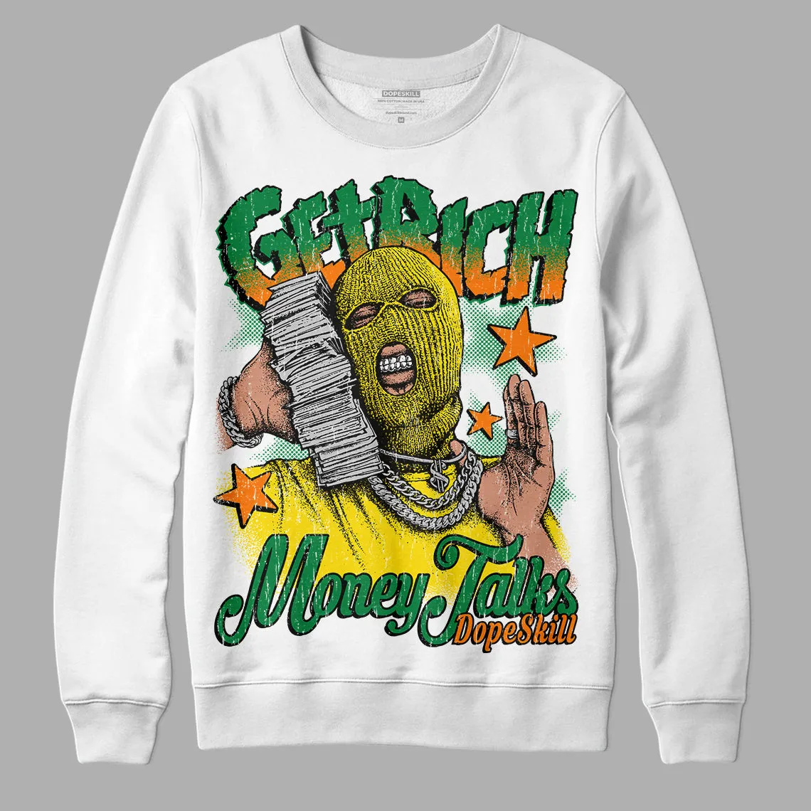 Dunk Low Reverse Brazil DopeSkill Sweatshirt Get Rich Graphic sold by DopeSkill