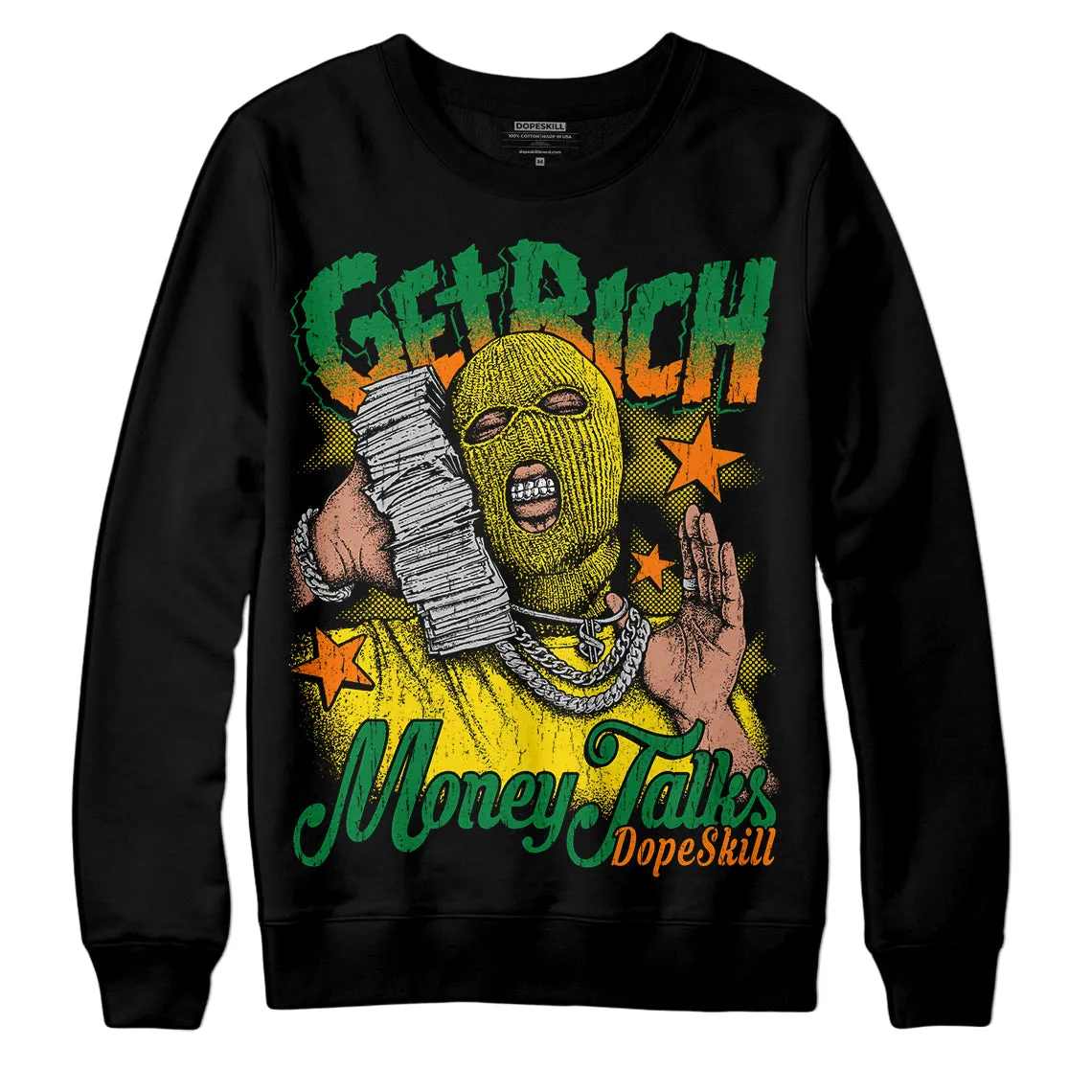 Dunk Low Reverse Brazil DopeSkill Sweatshirt Get Rich Graphic sold by DopeSkill product image thumbnail 2