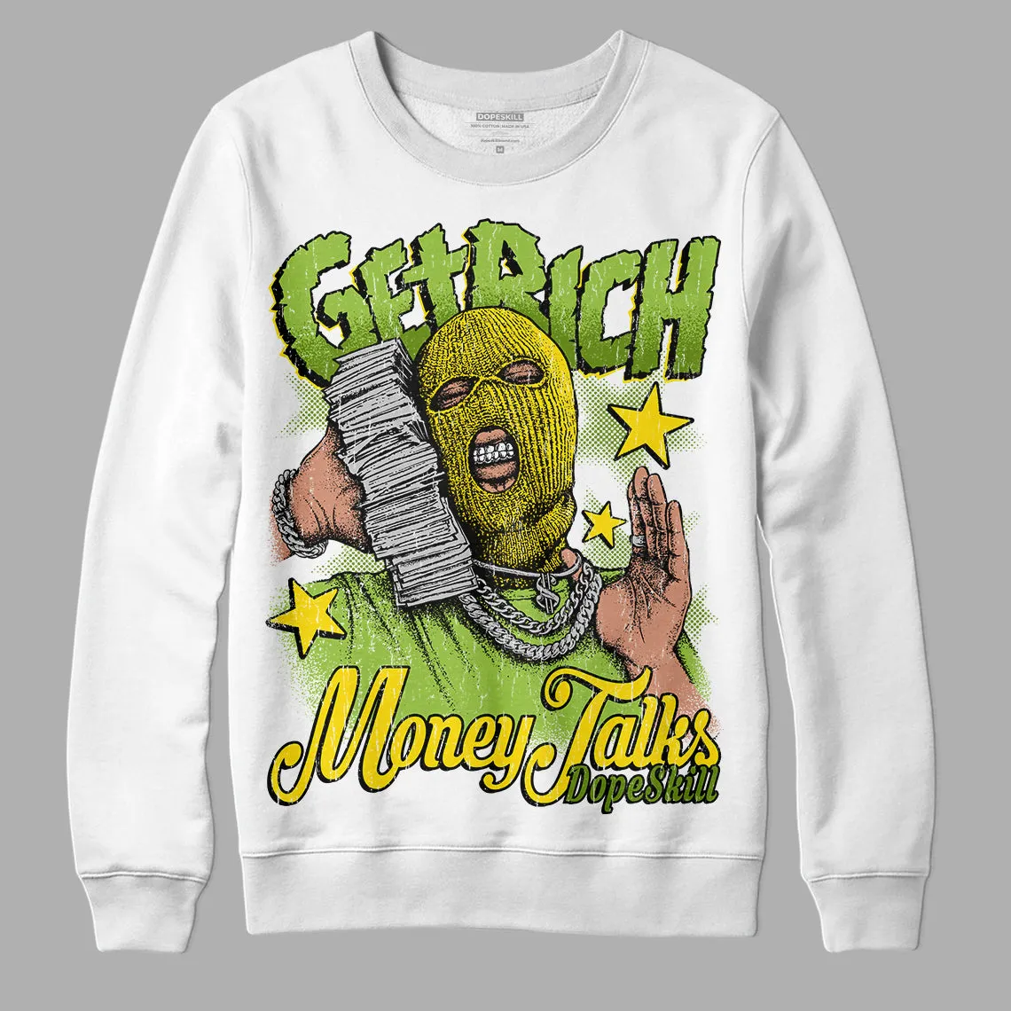 Dunk Low 'Chlorophyll' DopeSkill Sweatshirt Get Rich Graphic sold by DopeSkill