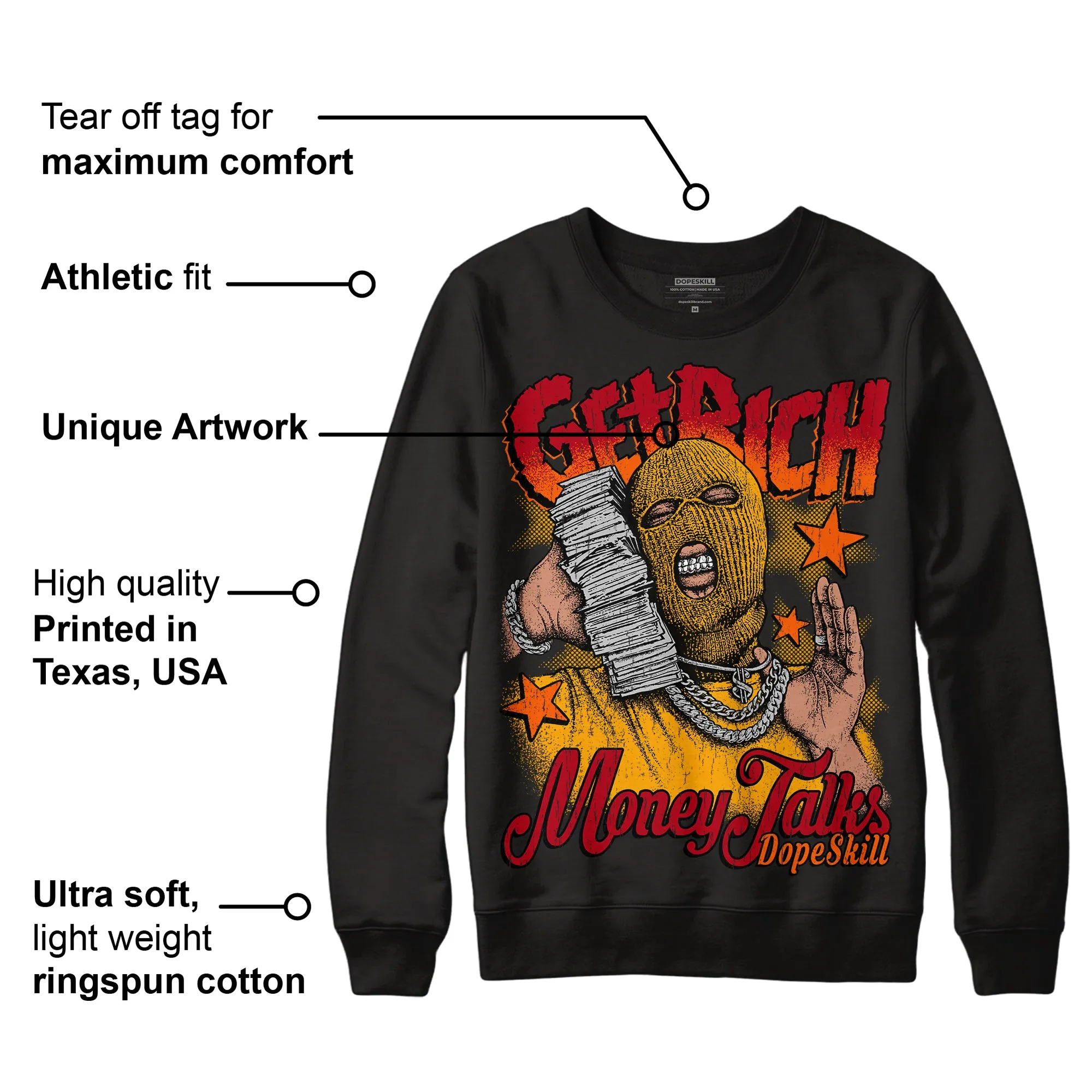 Citrus 7s DopeSkill Sweatshirt Get Rich Graphic sold by DopeSkill product image thumbnail 3