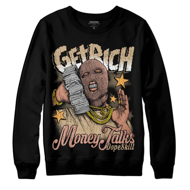 TAN Collection DopeSkill Sweatshirt Get Rich Graphic sold by DopeSkill