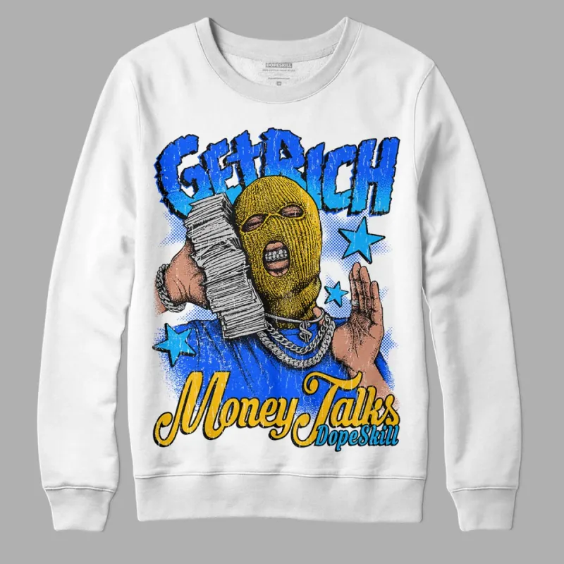 Royal Blue Collection DopeSkill Sweatshirt Get Rich Graphic sold by DopeSkill