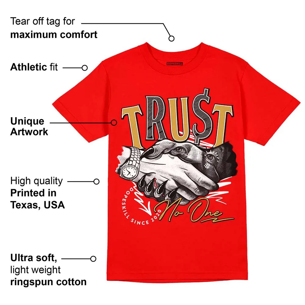 Red Collection DopeSkill Red T-shirt Trust No One Graphic sold by DopeSkill product image thumbnail 2
