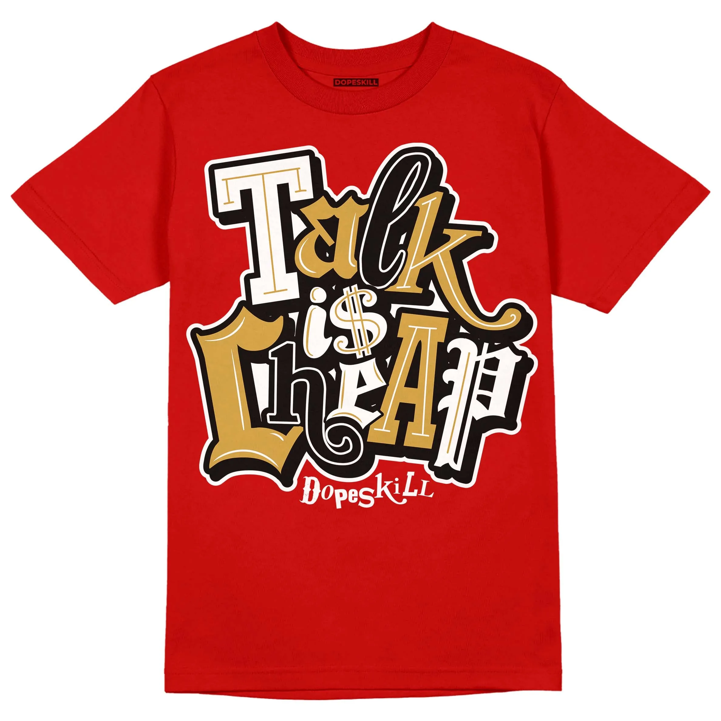 Red Collection DopeSkill Red T-shirt Talk Is Chip Graphic sold by DopeSkill