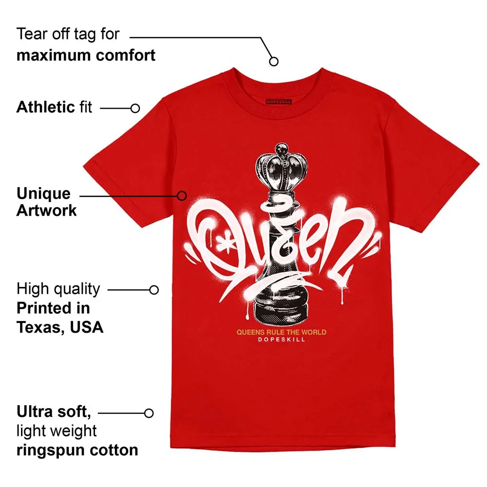 Red Collection DopeSkill Red T-shirt Queen Chess Graphic sold by DopeSkill product image thumbnail 2