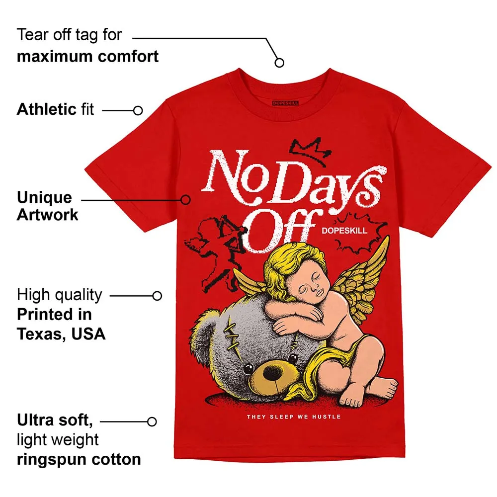 Red Collection DopeSkill Red T-shirt New No Days Off Graphic sold by DopeSkill product image thumbnail 2