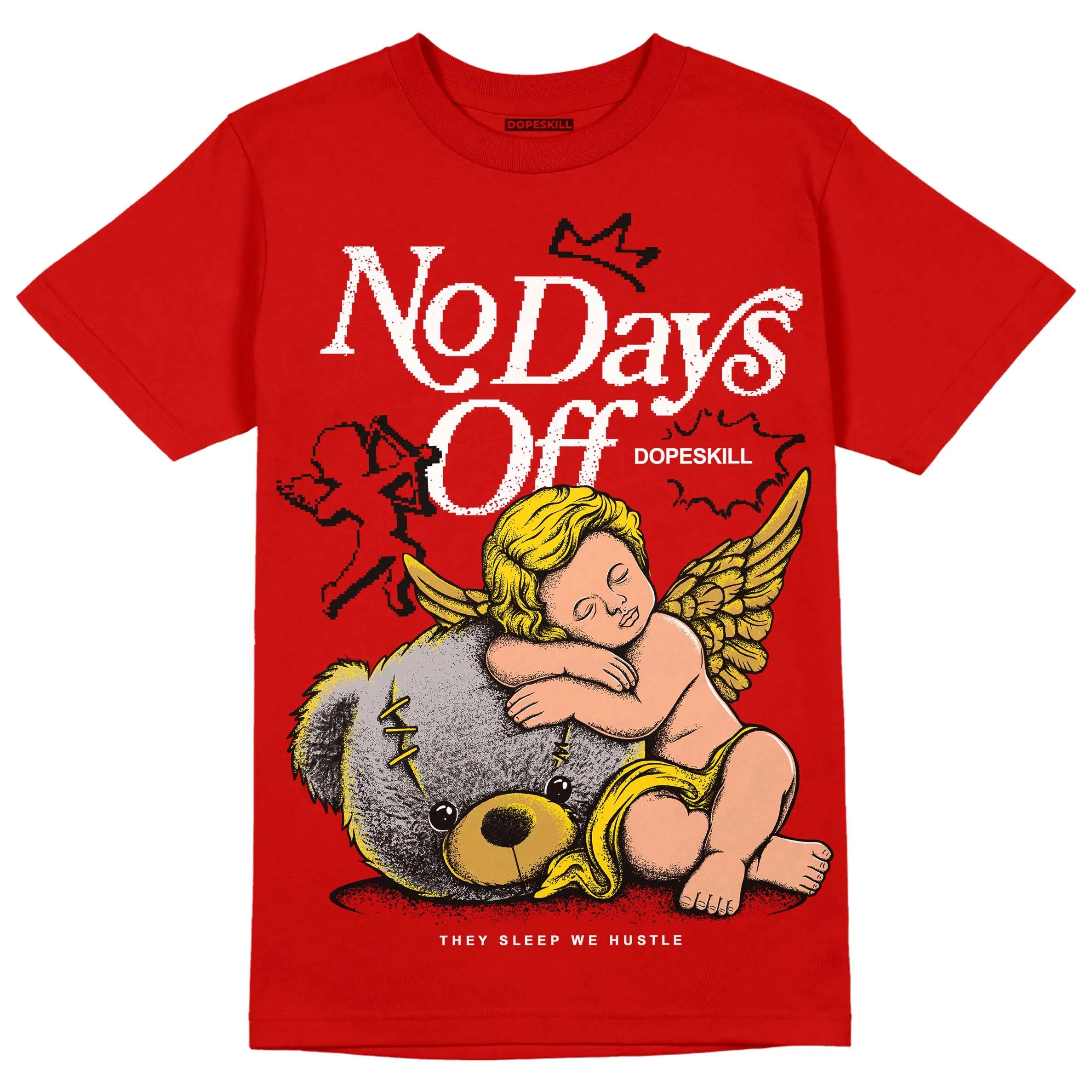 Red Collection DopeSkill Red T-shirt New No Days Off Graphic sold by DopeSkill