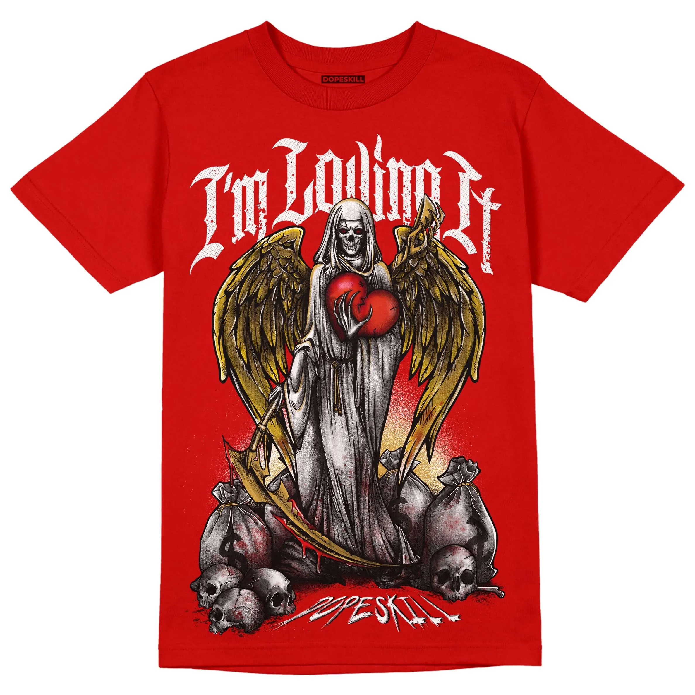 Red Collection DopeSkill Red T-shirt New I'm Loving It Graphic sold by DopeSkill