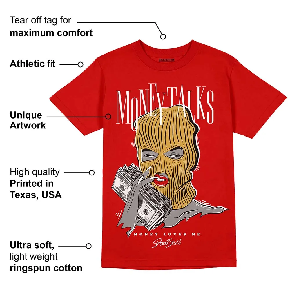 Red Collection DopeSkill Red T-shirt Money Talks Graphic sold by DopeSkill product image thumbnail 2