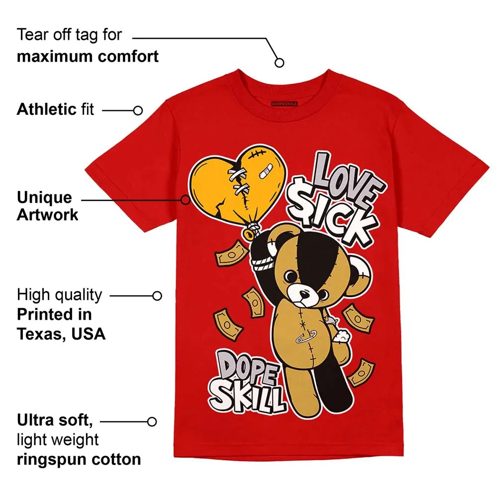 Red Collection DopeSkill Red T-shirt Love Sick Graphic sold by DopeSkill product image thumbnail 2